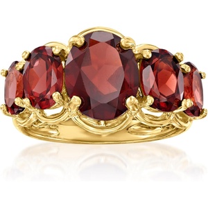 image:imageRossSimons 450 ct tw Gemstone 5Stone Ring in 18kt Gold Over Sterling
