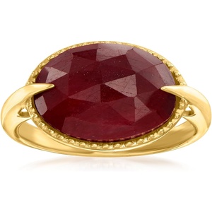 image:imageRossSimons 700 Carat Ruby Ring in 18kt Gold Over SterlingRuby