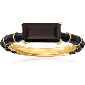 image:imageRossSimons Gemstone and Enamel Ring in 18kt Gold Over Sterling