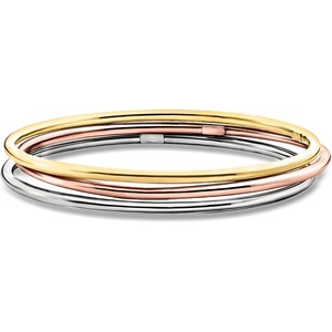 image:imageRossSimons Italian MultiToned Sterling Silver Jewelry Set 3 Polished Bangle Bracelets 75 inches