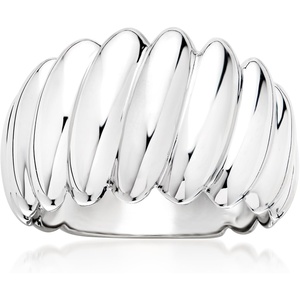 image:imageRossSimons Italian RhodiumPlated Bubble RingNo Gemstone