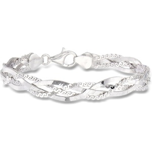 image:imageRossSimons Italian Sterling Silver Braided Braceletno gemstone