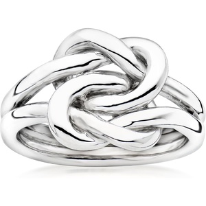 image:imageRossSimons Italian Sterling Silver Double Love Knot RingNo Gemstone