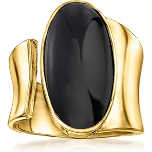 image:imageRossSimons Onyx Wrap Ring in 18kt Gold Over SterlingOnyx