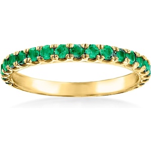 image:imageRossSimons Precious Gemstone Ring in SilverEmerald