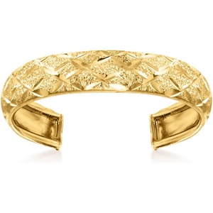 image:imageRossSimons Pure Collection 14kt Yellow Gold DiamondCut Adjustable Toe Ring