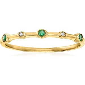 image:imageRossSimons Pure Collection Gemstone and DiamondAccented Ring 14kt Yellow Gold
