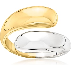 image:imageRossSimons Silver and 14kt GoldPlated Bypass RingNo Gemstone