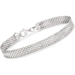 image:imageRossSimons Sterling Silver BismarkLink Braceletno gemstone
