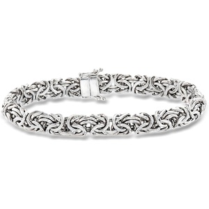 image:imageRossSimons Sterling Silver Byzantine Bracelet With Magnetic Claspno gemstone