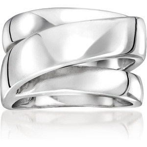 image:imageRossSimons Sterling SilverPlated MultiRow RingNo Gemstone