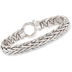 image:imageRossSimons WheatLink Bracelet in Sterling Silverno gemstone