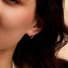 image:imagePure Collection by RossSimons 010 ct tw Ruby Huggie Hoop Earrings in 14kt Yellow Gold