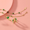 image:imagePure Collection by RossSimons 020 ct tw Emerald and 11 ct tw Diamond Huggie Hoop Earrings in 14kt Yellow Gold
