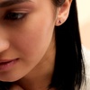 image:imagePure Collection by RossSimons 020 ct tw Ruby 3Stone Stud Earrings in 14kt Yellow Gold
