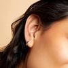 image:imagePure Collection by RossSimons 020 ct tw Sapphire and 11 ct tw Diamond Huggie Hoop Earrings in 14kt Yellow Gold