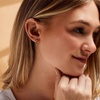 image:imagePure Collection by RossSimons 040 ct tw Emerald Huggie Hoop Earrings in 14kt Yellow Gold