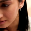 image:imagePure Collection by RossSimons 040 ct tw Sapphire Huggie Hoop Earrings in 14kt Yellow Gold