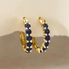 image:imagePure Collection by RossSimons 040 ct tw Sapphire Huggie Hoop Earrings in 14kt Yellow Gold
