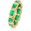 image:imagePure Collection by RossSimons 170 ct tw LabGrown Emerald Eternity Band in 18kt Gold Over SterlingCreated Emerald