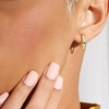 image:imagePure Collection by RossSimons Emerald and DiamondAccented Huggie Hoop Earrings in 14kt Yellow Gold