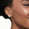 image:imageRossSimons 010 ct tw Sapphire and 10 ct tw Diamond Fox Earrings in 2Tone Sterling Silver