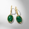 image:imageRossSimons 1000 ct tw Emerald Drop Earrings in 18kt Gold Over Sterling