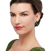 image:imageRossSimons 1050 ct tw Emerald and 35 ct tw Diamond Drop Earrings in Sterling Silver