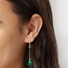 image:imageRossSimons 10K Gemstone Teardrop Drop Earringgreen