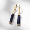 image:imageRossSimons 1200 ct tw Sapphire Drop Earrings With 30 ct tw White Topaz in 18kt Gold Over Sterling