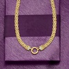image:imageRossSimons 14kt Yellow Gold Flat Byzantine Necklace With DiamondsDiamond