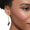 image:imageRossSimons 1500 ct tw Sapphire DoubleDrop Earrings in 14kt Yellow Gold