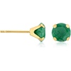 image:imageRossSimons 160 ct tw Emerald Martini Stud Earrings in 14kt Yellow Gold