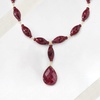 image:imageRossSimons 17500 ct tw Ruby Drop Necklace in 18kt Yellow Gold Over Sterling SilverRuby