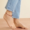 image:imageRossSimons 1800 ct tw Ruby Drop Anklet in 18kt Gold Over Sterling 9 inches