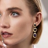 image:imageRossSimons 1990 ct tw Sapphire Station Drop Earrings in 18kt Gold Over Sterling