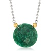 image:imageRossSimons 2000 Carat Emerald Pendant Necklace in 14kt Yellow Gold and Sterling SilverEmerald