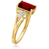 image:imageRossSimons 220 Carat Garnet Ring With Diamonds in 14kt Yellow GoldGarnet