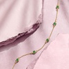 image:imageRossSimons 220 ct tw Emerald Station Necklace in 18kt Gold Over SterlingEmerald