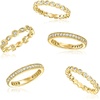 image:imageRossSimons 250 ct tw CZ Jewelry Set 5 Eternity Bands in 18kt Gold Over SterlingCubic Zirconia
