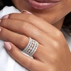 image:imageRossSimons 250 ct tw CZ Jewelry Set 5 Eternity Bands in Sterling SilverCubic Zirconia
