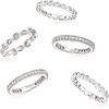 image:imageRossSimons 250 ct tw CZ Jewelry Set 5 Eternity Bands in Sterling SilverCubic Zirconia