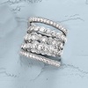 image:imageRossSimons 250 ct tw CZ Jewelry Set 5 Eternity Bands in Sterling SilverCubic Zirconia