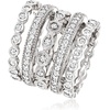 image:imageRossSimons 250 ct tw CZ Jewelry Set 5 Eternity Bands in Sterling SilverCubic Zirconia