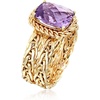 image:imageRossSimons 300 Carat Amethyst Woven Ring in 14kt Yellow GoldAmethyst