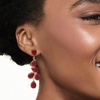 image:imageRossSimons 3000 ct tw Ruby Drop Earrings in 18kt Gold Over Sterling