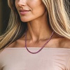 image:imageRossSimons 4000 ct tw Gemstone Tennis Necklace in Sterling Silverred