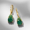 image:imageRossSimons 420 ct tw Emerald Drop Earrings in 18kt Gold Over Sterling