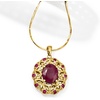 image:imageRossSimons 430 ct tw Ruby Openwork Pendant in 14kt Yellow Gold
