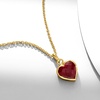 image:imageRossSimons 460 Carat Ruby Pendant Necklace in 18kt Gold Over Sterling 18 inches
